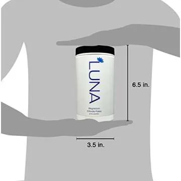 Luna 100% Pure Magnesium Chloride Flakes 2 lb - for Foot and Body Soaks - Replenish Magnesium Levels - Detoxify and Purify - 10% to Charity
