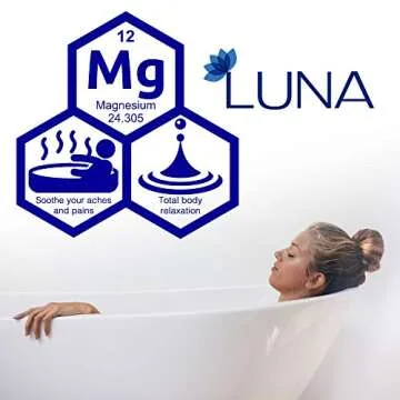 Luna 100% Pure Magnesium Chloride Flakes 2 lb - for Foot and Body Soaks - Replenish Magnesium Levels - Detoxify and Purify - 10% to Charity