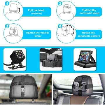 Shynerk Baby Car Mirror - HD Night Vision Safety