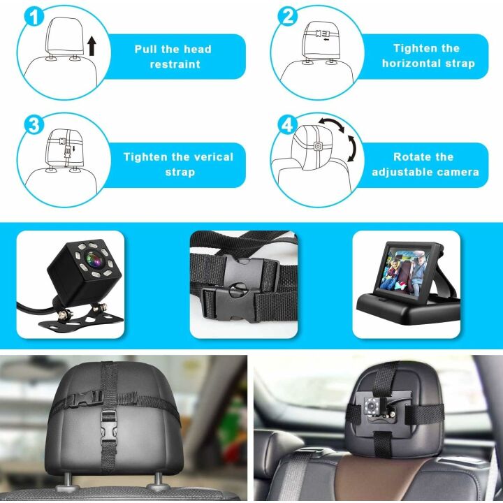 Shynerk Baby Car Mirror - HD Night Vision Safety