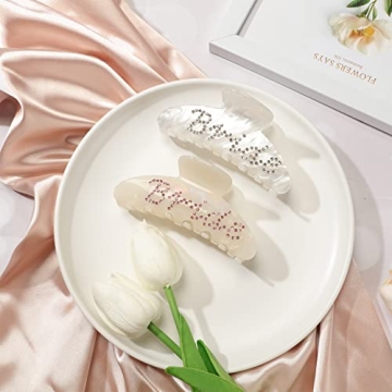 Elegant 2 Pcs Bride Claw Hair Clip for Weddings & Events