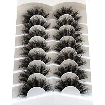 Pooplunch 8D SILK LASH Pack of 7 Fluffy Vegan Lashes