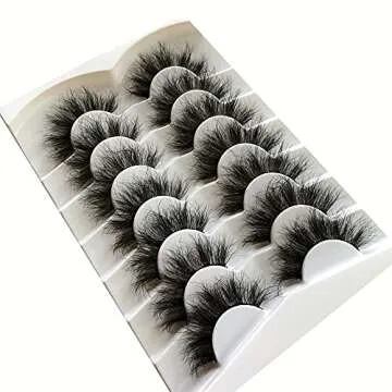 Pooplunch 8D SILK LASH Pack of 7 Fluffy Vegan Lashes