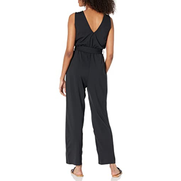 The Drop Black Wrap Jumpsuit Stylish Comfort XXS