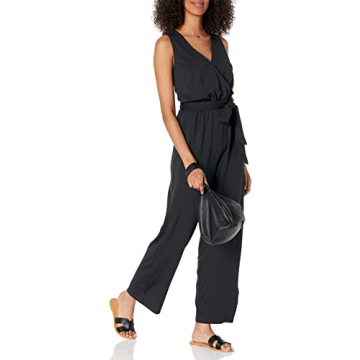 The Drop Black Wrap Jumpsuit Stylish Comfort XXS
