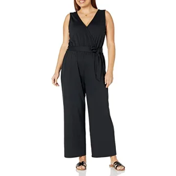The Drop Black Wrap Jumpsuit Stylish Comfort XXS