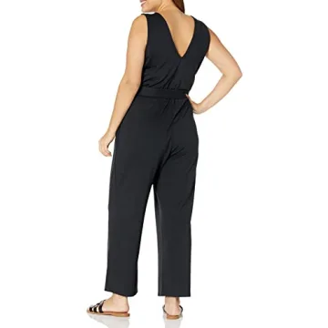 The Drop Black Wrap Jumpsuit Stylish Comfort XXS