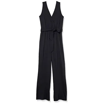 The Drop Black Wrap Jumpsuit Stylish Comfort XXS