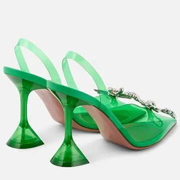 Stylish Arqa Clear Heels for Women - Comfortable & Chic