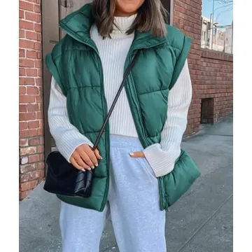 PRETTYGARDEN Women's Puffer Vest - Chic Fall Layering Essential