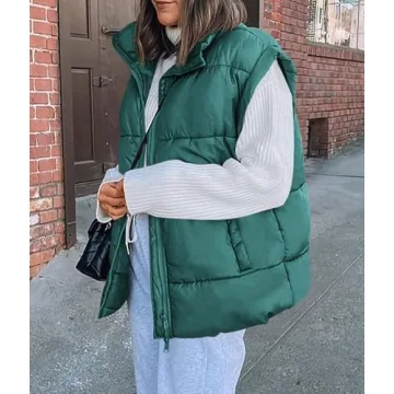 PRETTYGARDEN Women's Puffer Vest - Chic Fall Layering Essential