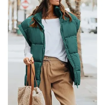 PRETTYGARDEN Women's Puffer Vest - Chic Fall Layering Essential