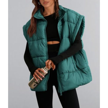 PRETTYGARDEN Women's Puffer Vest - Chic Fall Layering Essential