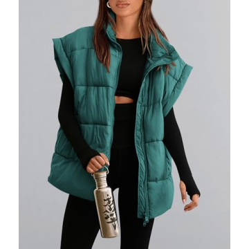 PRETTYGARDEN Women's Puffer Vest - Chic Fall Layering Essential