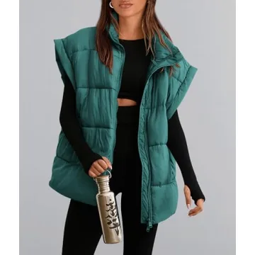 PRETTYGARDEN Women's Puffer Vest - Chic Fall Layering Essential