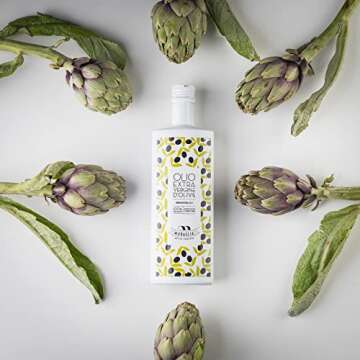 Antico Frantoio Muraglia Pitted Extra Virgin Olive Oil from Apulia | Premium Polyphenol Rich EVOO | Early Harvest First Cold Pressed | Imported from Italy | 16.9 fl oz (500ml) Bottle with Beautiful Gift Box (Gift Box Color Varies Black or White)