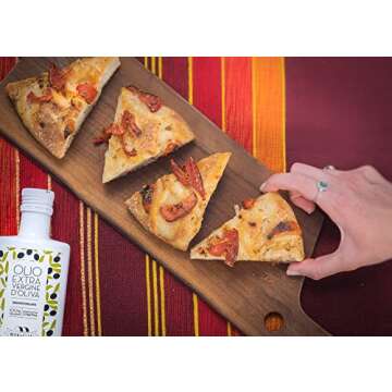 Antico Frantoio Muraglia Pitted Extra Virgin Olive Oil from Apulia | Premium Polyphenol Rich EVOO | Early Harvest First Cold Pressed | Imported from Italy | 16.9 fl oz (500ml) Bottle with Beautiful Gift Box (Gift Box Color Varies Black or White)