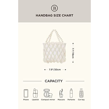 Elegant Pearl Clutch Purse for Events and Weddings