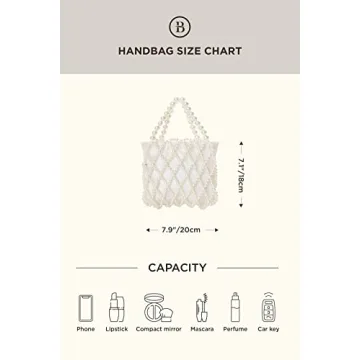 Elegant Pearl Clutch Purse for Events and Weddings