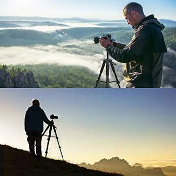 Sumcoo 57" Camera Tripod for DSLR, Phones & GoPro