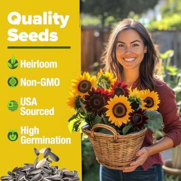 Home Grown Sunflower Seeds - 8 Varieties for Your Garden