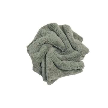 CARCAREZ Microfiber Towels for Cars, Car Drying Wash Detailing Towel with Plush Edgeless Microfiber Cloth (Grey)