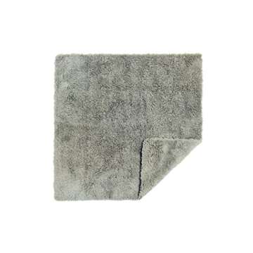 CARCAREZ Microfiber Towels for Cars, Car Drying Wash Detailing Towel with Plush Edgeless Microfiber Cloth (Grey)