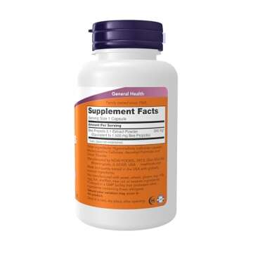 NOW Foods Supplements Propolis 1,500 mg - Immune Boosting Veg Capsules