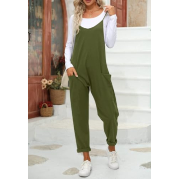 Stylish Tongmingyun Women's Casual Jumpsuit with Pockets