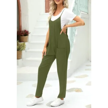 Stylish Tongmingyun Women's Casual Jumpsuit with Pockets