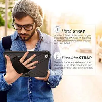 BRAECN iPad Mini 5/4 Heavy Duty Protective Case with Kickstand