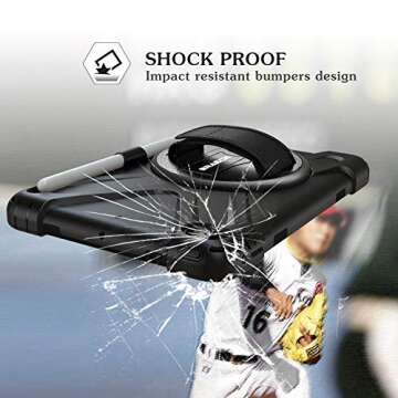 BRAECN iPad Mini 5/4 Heavy Duty Protective Case with Kickstand