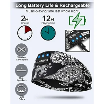 LC-dolida Bluetooth Sleep Headphones for Comfort and Relaxation