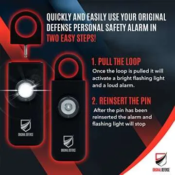 Original Defense® Siren Alarm - 130 dB Self-Defense Keychain