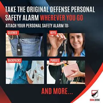 Original Defense® Siren Alarm - 130 dB Self-Defense Keychain