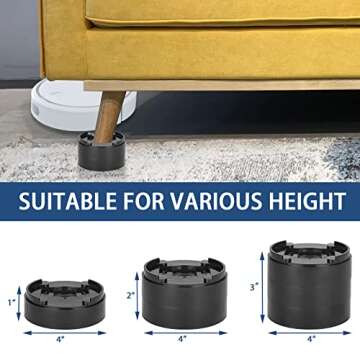 Adjustable Bed Risers - Maximize Space with Style