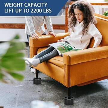 Adjustable Bed Risers - Maximize Space with Style