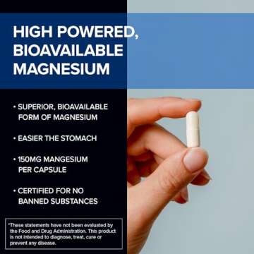 Designs for Sport Magnesium Bisglycinate - Magnesium Supplement to Support ATP Energy, Muscle Recove...