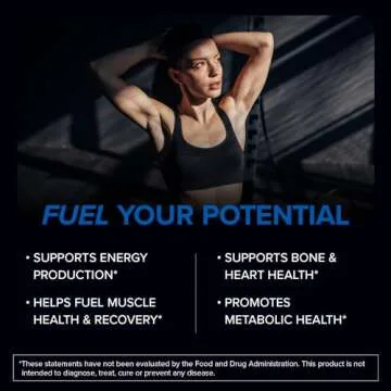 Designs for Sport Magnesium Bisglycinate - Magnesium Supplement to Support ATP Energy, Muscle Recovery, Bone Health & Heart Health - NSF Certified for Sport (120 Capsules)