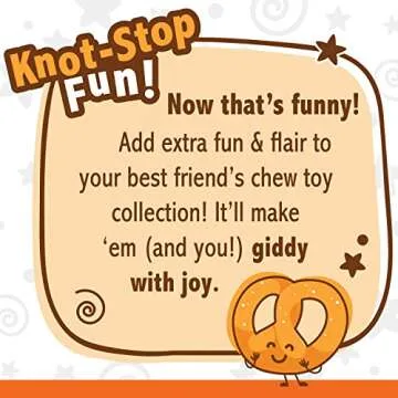 Nylabone Pretzel Power Chew Toy for Small Dogs - Durable & Tasty