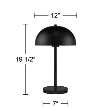 360 Lighting Rhys Modern Table Lamps Set of 2 Black Accent