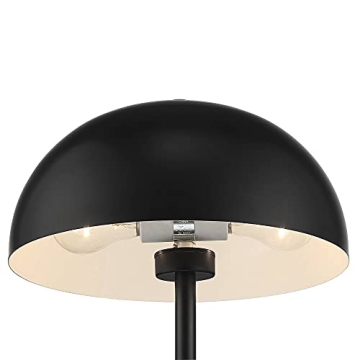 360 Lighting Rhys Modern Table Lamps Set of 2 Black Accent
