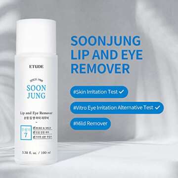 ETUDE SoonJung Lip&Eye Remover 100ml (New Version) | Sensitive skin line | Korean Hypoallergenic Ski...