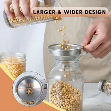 Aozita Stainless Steel Spice Funnel - Ultimate Kitchen Tool