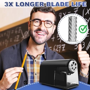 AFMAT Heavy Duty Electric Pencil Sharpener for Classroom