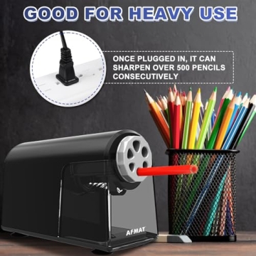 AFMAT Heavy Duty Electric Pencil Sharpener for Classroom
