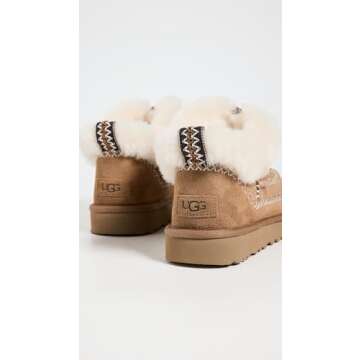 UGG Women's Classic Ultra Mini Alpine Fashion Boot, Chestnut, 7