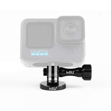 HSU Aluminum Alloy Metal Mount for GoPro & Action Cameras - Durable & Versatile