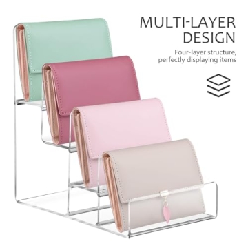 DOITOOL 4-Tier Acrylic Display Stand for Handbags