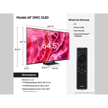 Samsung 65-Inch Class OLED 4K S90C Series Smart TV